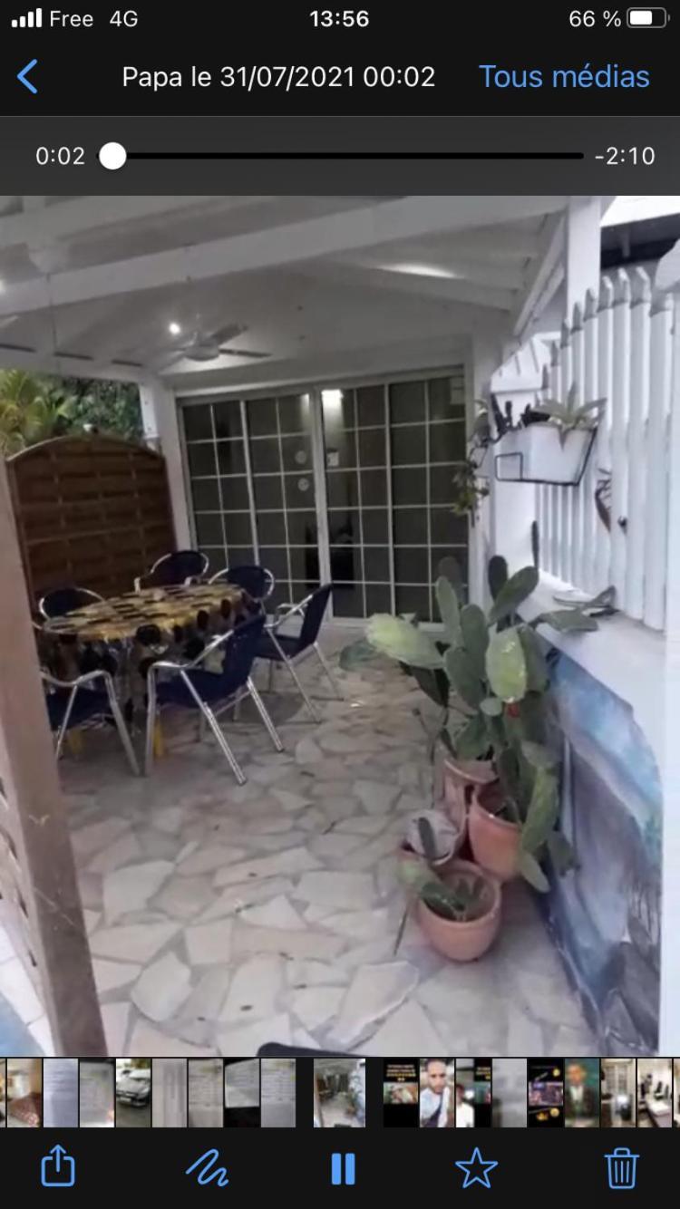 Le Sable Bleu - Evasion Tropicale A Sainte-Anne - Plage 5Min - Piscine - Parking - Logement Climatise - Vue Sur Les Palmiers - Parfait Pour Sejours En Famille Ou Entre Amis Zewnętrze zdjęcie